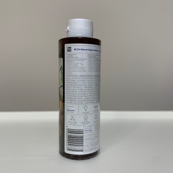 KORRES Renewing Body Cleanser Santorini Grape 8.45 fl oz 250 ml (Sealed) - Picture 3 of 3